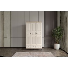 Doressa Merz Walnut 3 Kapılı Gardırop