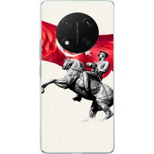 TechTree Honor X9C Uyumlu Onur Anıtı Detaylı Atatürk Baskılı Silikon Kılıf