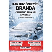Mrt Global Tata Vısta Araçlara Uyumlu Ön Cam Brandası, Kar-Buz Önleyici Koruyucu