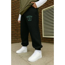 Eydamoon Erkek Kışlık Boston Baskılı Pamuklu Paça Lastikli Eşoman Altı