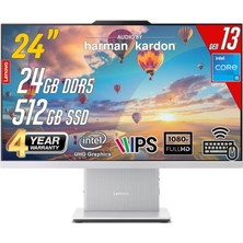 Lenovo Ideacentre 24IRH9 Intel Core I5-13420H 24GB 512GB 23.8 Fhd Freedos Beyaz All In One Bilgisayar