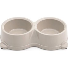 Feyza Design Gemon Duo Mama ve Su Kabı Bej 0,60 Lt 27X14.5X6 cm