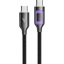 Vonk Iphone Android Uyumlu Şarj ve Data Kablosu 120 cm – Örgülü Dayanıklı Tasarım Siyah