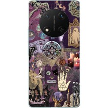TechTree Honor X9C Uyumlu Hallowen Cadılar Astroloji Baskılı Silikon Kılıf