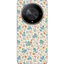 TechTree Honor X9B Uyumlu Ayı Winnie Pooh ve Çiçekler Baskılı Silikon Kılıf