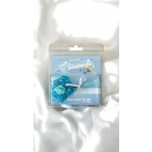 PremiumPort Mavi Mini Buket Hot Flowers Gül Kutusu Sevgiliye Hediye