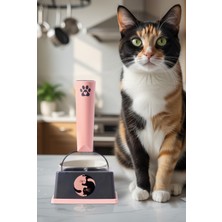 Feyza Design Standlı Platformlu 150 ml Kedi Mama Ölçü Kabı, Hassas Ölçüm Sağlar
