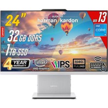 Lenovo Ideacentre 24IRH9 Intel Core I5-13420H 32GB 1tb 23.8 Fhd Freedos Beyaz All In One Bilgisayar