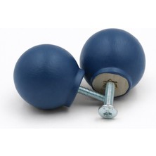 Orient Design Lacivert - Ahşap Mobilya Kulbu 2'li