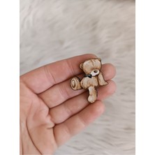 PremiumPort 25 Adet Küçük Kahverengi Ayıcık, Uv Baskılı, Figür Süsleme Için Ideal