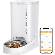 Feyza Design Uzaktan Wifi Kedi Besleme ve Izleme Cihazı Beyaz