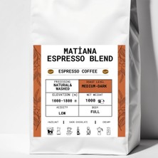 Coffee Cappa | Matiana Espresso Blend | 1000G | Vahşi & Egzotik Karakterli Özel Harman| Medium-Dark Roasts