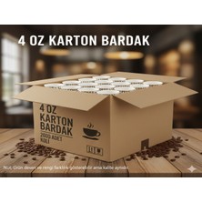 Bencup 4 Oz (100 Ml) Karton Bardak, 2000 Adet, Ekonomik Koli, Espresso - Türk Kahvesi, Mini Boy, Kokusuz, Sızdırmaz