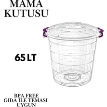 Feyza Design Büyük Boy 65 Lt Çok Amaçlı Kedi ve Köpek Mama Saklama Kovası