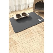 Feyza Design Su Geçirmez Balık Figürlü Evcil Hayvan Mama Paspası 50X70CM