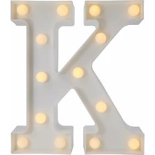 PremiumPort K Harfi Işıklı LED Dekoratif Aydınlatma, Şık ve Modern Tasarım
