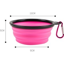 Feyza Design Katlanabilir Silikon Mama ve Su Kabı, Seyahat ve Ev Kullanımı Için Uygun