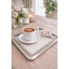 Inci Detaylı Kahve Sunum Peçetesi