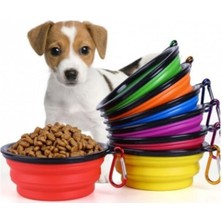 Feyza Design Katlanabilir Köpek ve Kedi Mama Su Kabı, Pratik ve Taşınabilir Tasarım