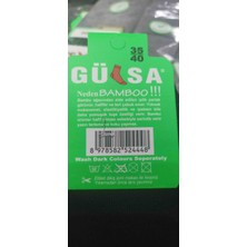 Gülsa Bambu Bayan Dikişsiz Orta Konc Çorap 12 Adet