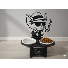 Feyza Design Şık ve Fonksiyonel Kedi Maması ve Su Kabı, Ev Dekorasyonuna Uyum Sağlar