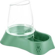 Feyza Design Yeşil 2l Rezerv Mama ve Su Kabı, 29X19X22 Cm, Şık ve Kullanışlı