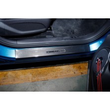 Bir Aksesuar Al Byd Atto 3 Modeli Için Karbonfiber Desenli Kapı Eşiği Koruyucu (Dış)