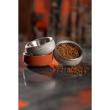 Feyza Design Paslanmaz Çelik Kedi ve Köpek Mama ve Su Kabı, Sağlıklı ve Devrilmez