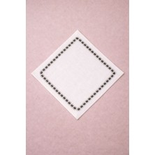 Ases Design Işlemeli Kahve Sunum Peçetesi