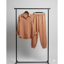 A-LESYA Aerobin Kumaş Kadın Takım - Camel