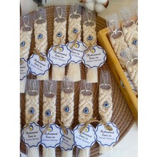 PremiumPort 10'lu Özel Isme Nazar Boncuklu Makrome Anahtarlık Seti