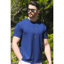 Eydamoon Erkek Beyaz Kışlık T-Shirt %100 Pamuk Modal Ipeksi Kumaş Bisiklet Yaka Nefes Alabilen Doku