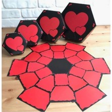 PremiumPort Patlayan Resimli Kutu, Sevgiliye Özel Hediye, Sevgililer Günü Sürprizi