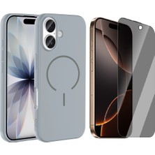 Vendas Apple iPhone 17 Kılıf M-Safe Şarj Özellikli Zore Meta Kapak + Hayalet Ekran Koruyucu