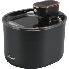 Feyza Design Hareket Sensörlü Evcil Hayvan Su Çeşmesi, Siyah Renk