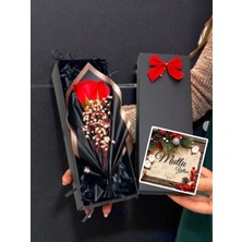 PremiumPort Yılbaşı Için Mis Kokulu Kırmızı Gül Aranjmanı Siyah Hediye Kutusunda