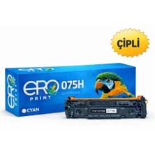 Ero Print CRG-075H | Canon i-SENSYS MF-665Cdw Çipli Mavi Muadil Toner