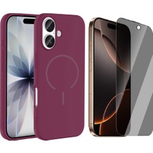 Vendas Apple iPhone 17 Kılıf M-Safe Şarj Özellikli Zore Meta Kapak + Hayalet Ekran Koruyucu