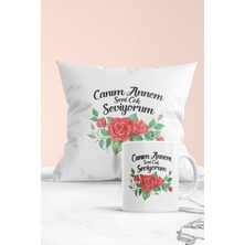 PremiumPort Sevgi Dolu Yastık ve Kupa Seti, Güzel Anlar Için Hediye