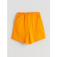 Lc Waikiki Yeni Sezon Beli Lastikli Kız Çocuk Şort