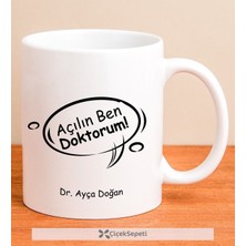 PremiumPort Kişiye Özel Açılın Ben Doktorum Kupa Bardak, Sıcacık Günlere Özel