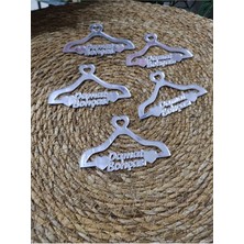 PremiumPort Şık Gümüş Pleksi Damad Bohçası Süsü 10'lu Set I Düğün ve Davet Dekoru