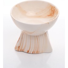 Feyza Design Yüksekliği Ayarlanabilir Seramik Mama Kabı, Kedi ve Köpekler Için Sağlıklı Kullanım