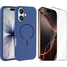 Vendas Apple iPhone 17 Kılıf M-Safe Şarj Özellikli Zore Meta Kapak + Cam Ekran Koruyucu