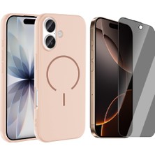 Vendas Apple iPhone 17 Kılıf M-Safe Şarj Özellikli Zore Meta Kapak + Hayalet Ekran Koruyucu