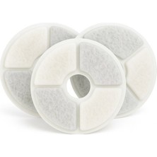 Feyza Design 2.4l Papatya Su Sebili Yedek Filtre Seti, Beyaz, 3'lü Paket