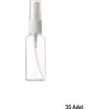 PremiumPort 35 Adet 30 ml Boş Spreyli Doldurulabilir Plastik Kolonya Şişesi
