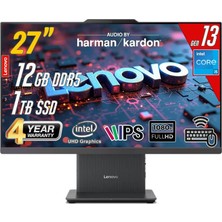 Lenovo Ideacentre 27IRH9 Intel Core I5-13420H 12GB 1tb 27 Fhd Freedos Siyah All In One Bilgisayar