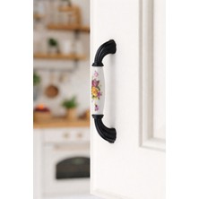 Berfino 5'li 338/128/16-056 Porselen Siyah Dolap & Çekmece Kulpu 128 Mm–mobilya Kulpu (5’li Paket)