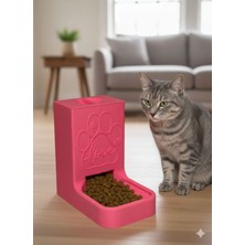 Feyza Design Hazneli Kedi ve Küçük Köpekleri Için Modern Mama Kabı